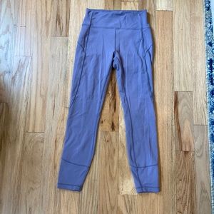 Purple Lululemon Leggings 7/8 length